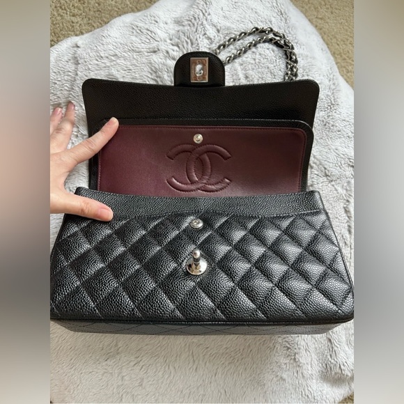 Chanel Timeless Classic Medium Double Flap Bag Caviar Leather, Mother’s Day Gift - Picture 6 of 14